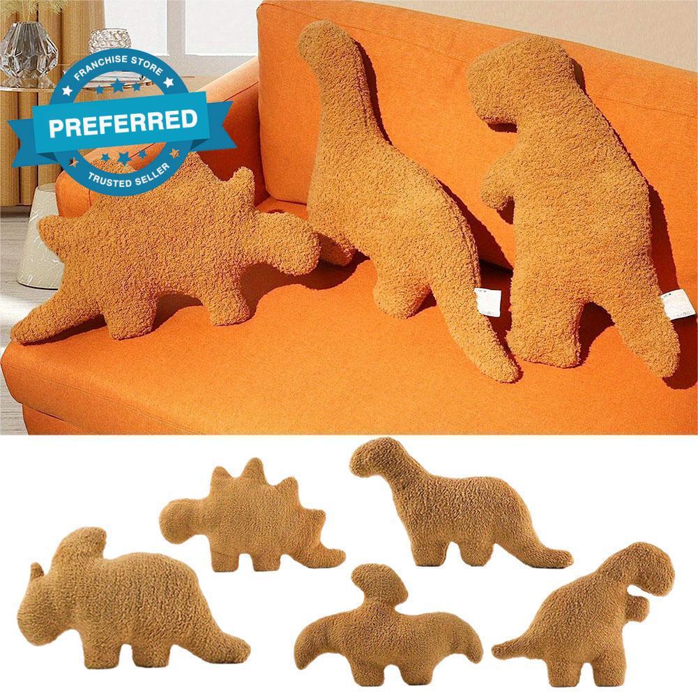 Nugget Gối Sang Trọng, Khủng Long Gà Nugget Gối Thú Nhồi Bông Đồ Chơi Sang Trọng, Dino Nugget V7b7