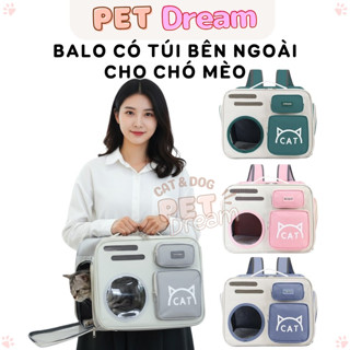  Balo Cho Chó Mèo Cao Cấp Có Túi Hình Mèo 