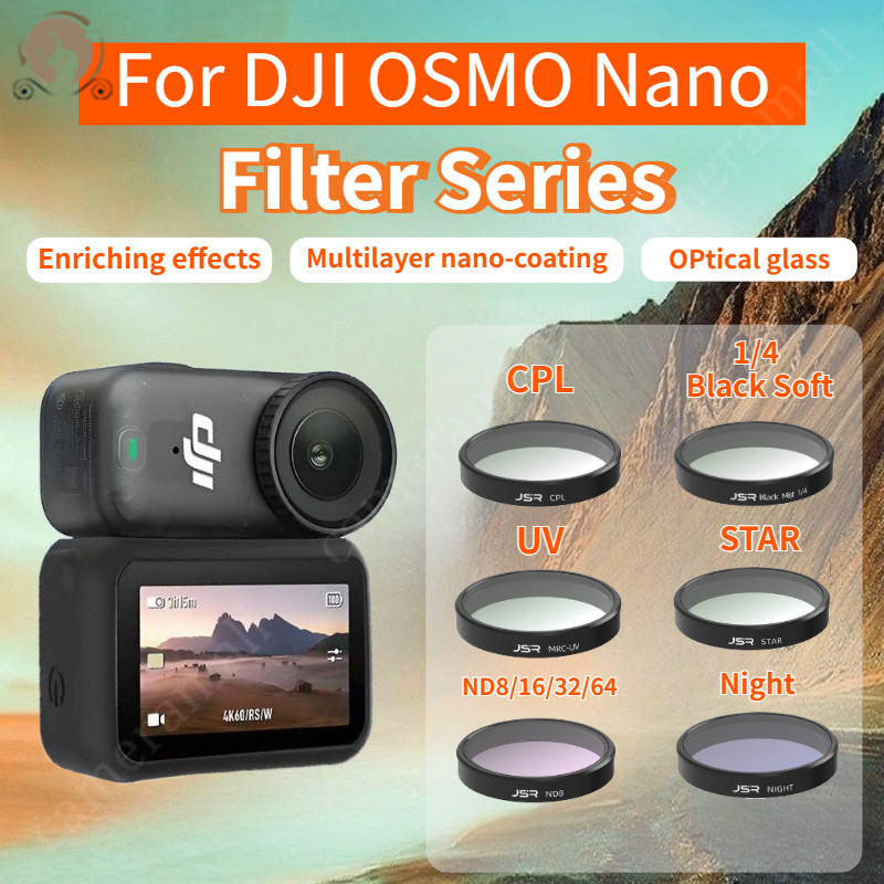 Bộ lọc ống kính máy ảnh cho DJI Osmo Nano UV CPL ND8 16 32 64 Bộ lọc phụ kiện