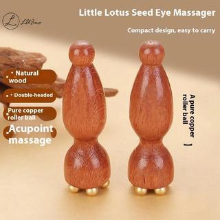 LUImo Brass Lotus Eye Massage Stick Facial Gua Sha Tool Dụng cụ cầm tay để thư giãn mắt và massage bấm huyệt kinh tuyến * Bán chạy