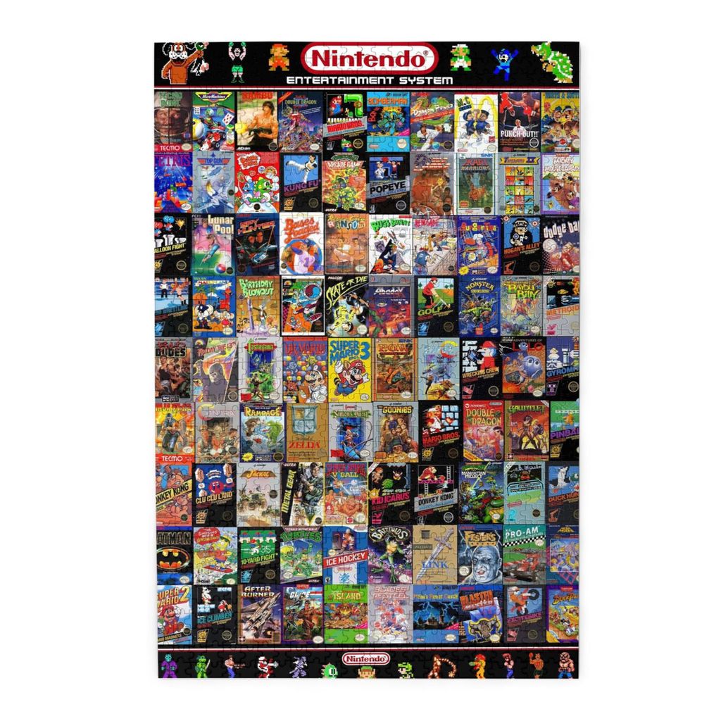 NES Game Poster Ghép Hình Đồ Chơi Giải Trí Chất Lượng Cao Trang Trí Nhà Cửa