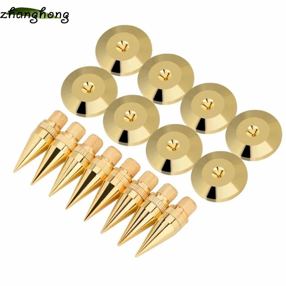 ZHANGHONG Loa Chân Pad, Đồng Vàng Loa Spikes, Loa Đồng Spike DVD Player Feet Mat Đầu DVD Player