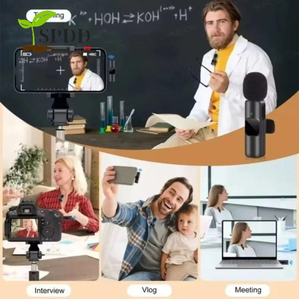 SPDD K9 Mini Lavalier Micrô, Mic ve áo mini không dây giảm tiếng ồn, Mic phát sóng trực tiếp Chuyên 