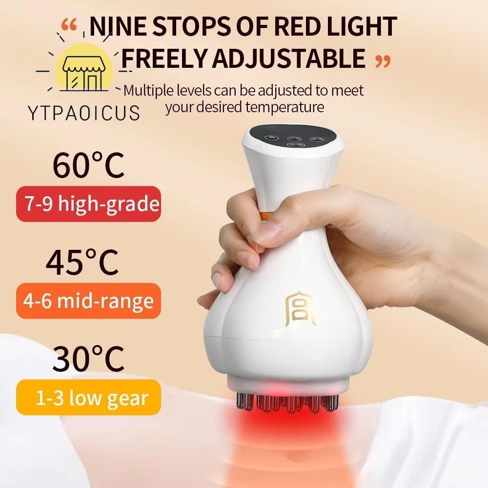 YURUYI Hand Massager Neck Pain Relief Vibrating Massage Device 9 Modes Kneading Abdominal Electric B