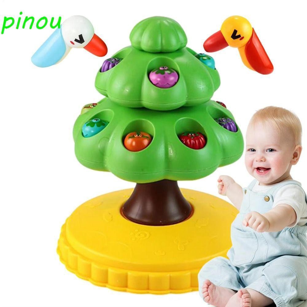 Daiqiyng Woodpecker Fruit Tree Selection Early Education Rotating Woodpecker Fruit Tree Picker Fishi