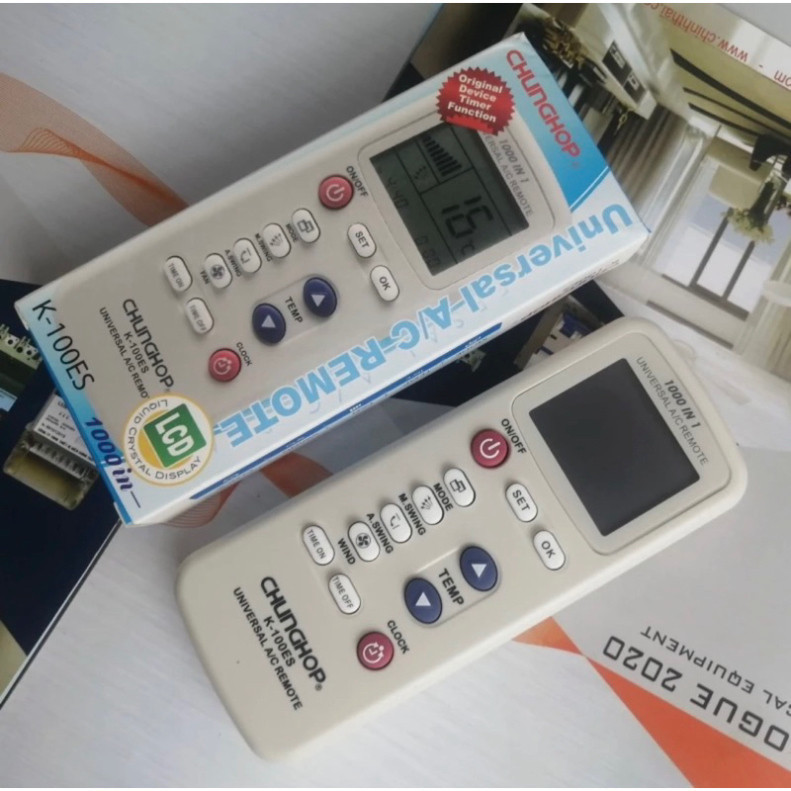 Điều khiển điều hòa đa năng K100ES CHUNGHOP(XỊN)