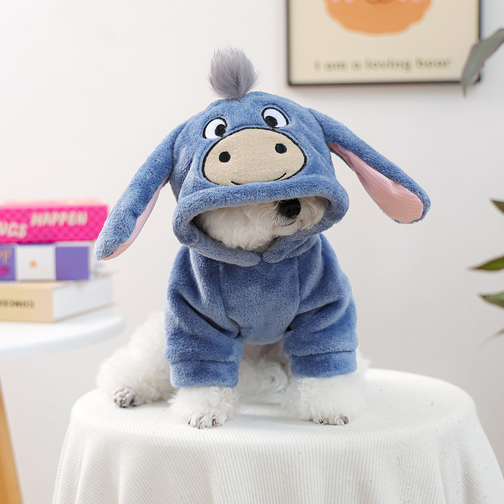 Pet Supplies Pet Puppy Cat Clothes Winter Warm Party Animal Clothes Flannel Pet Costume V6CR