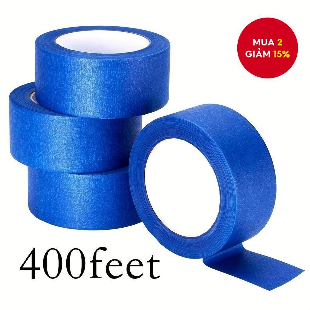 100 feet * 1in / 30 mét * 2,5cm Băng keo sơn màu xanh rộng 2 inch, số lượng lớn Băng keo che mặt màu