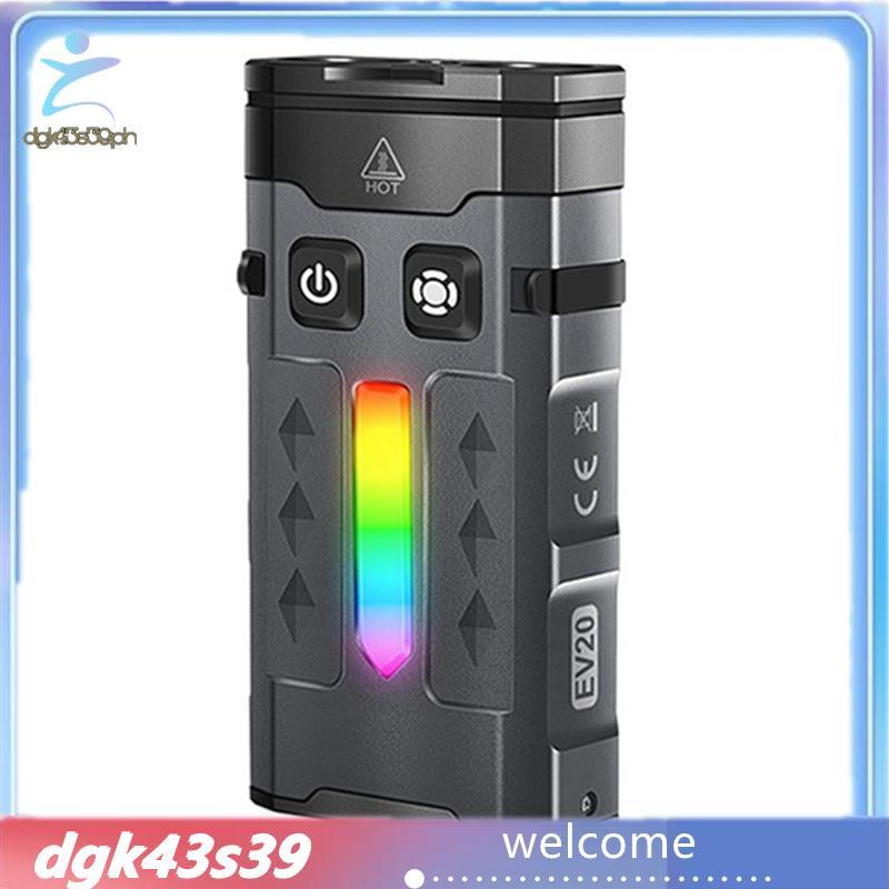 [Khá] EV20 Móc Khóa Đèn Pin LED Nam Châm UV Đèn Làm Việc Type-C Sạc Mũ Đèn Pin Kẹp Đèn Cắm Trại Bỏ T