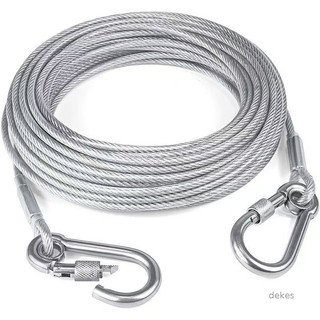 ⚡️COD⚡️Dây Thép Chống Ăn Mòn Dây Phơi Quần Áo Chống Cắn Cho Chó Dây Kéo Mạ Kẽm-5M