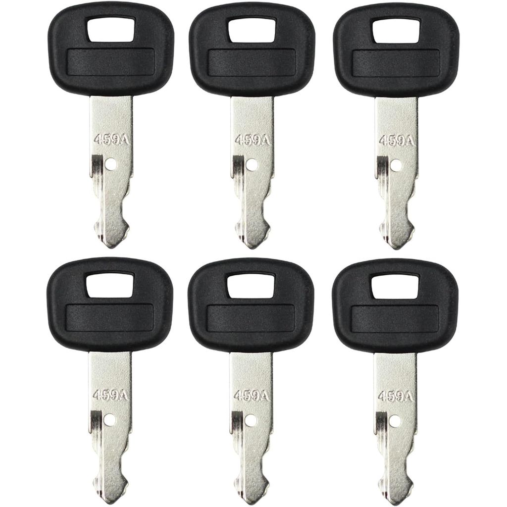 6 Chiếc 459A Chìa Khóa RC411-53933 RC461-53930 Thay Thế Cho Ku-bota Máy Xúc Mini Backhoe Skid Steer 