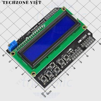 Arduino LCD 1602 Keypad Shield Có Phím Chức Năng 5VDC TechZone Việt