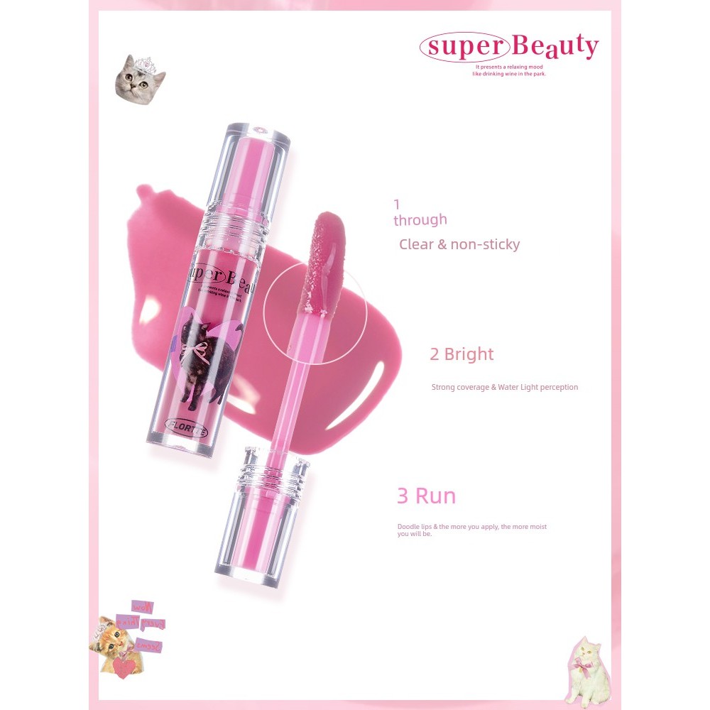 FLORTTE / Flower Lolia Monster Melia Lip Essence Honey Lip Gloss Lip Oil Lip Gloss