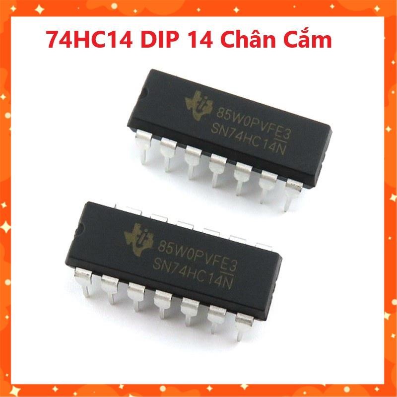 74HC14 Dip 14 Chân Cắm HC14 7414