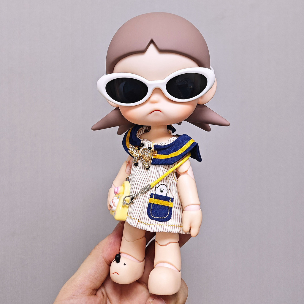 Zsiga Mobile Doll 1 / 8 khao khát cho búp bê BJD Quần áo trẻ em Gazi Quần áo chị em Váy sọc