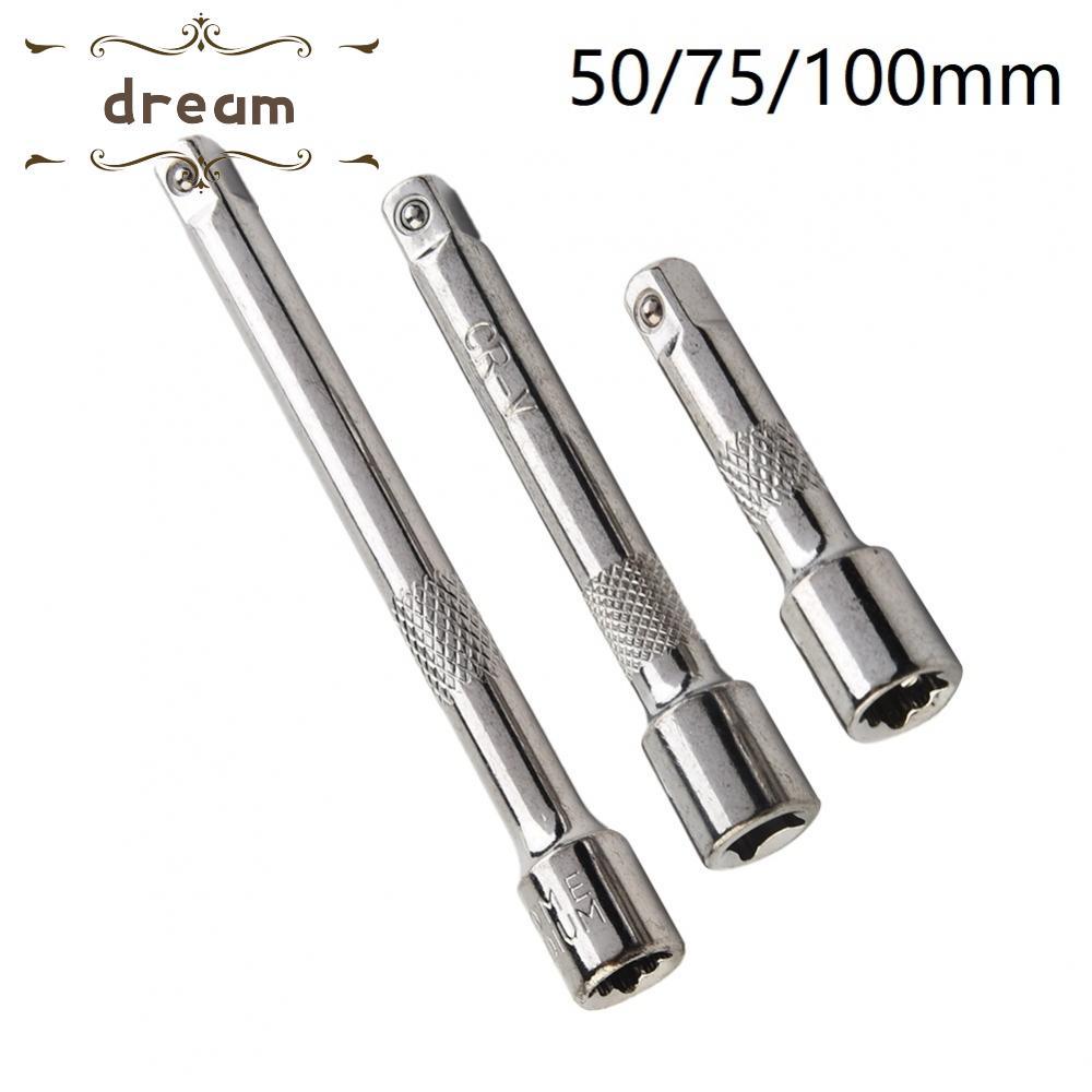 [dreamlife]Premium Extension Bar for 1/4 Sleeves Durable Chrome Steel 50/75/100mm