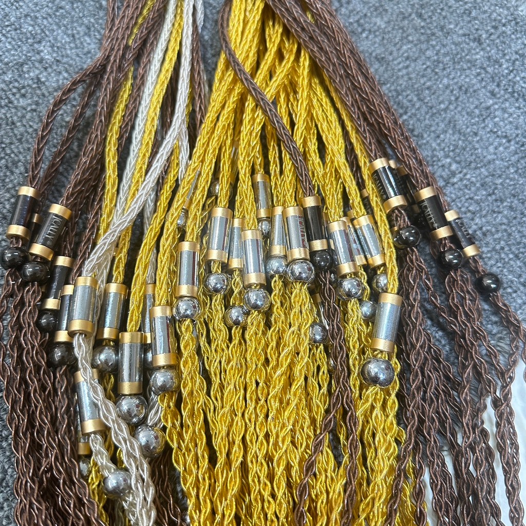 JCALLY JCALLY Sound 0.78 Tai nghe bán hoàn thiện Plug-In Line Eight-Strand Line không có 3,5 Plu