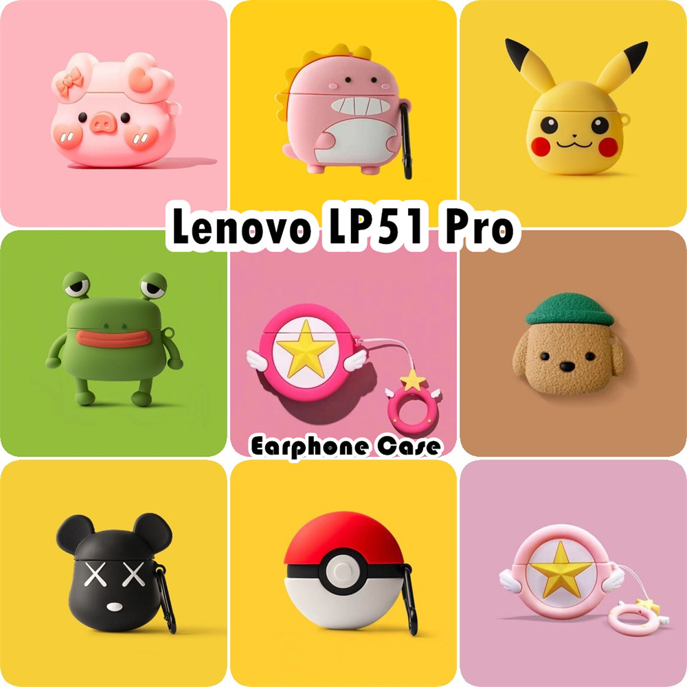 [Còn hàng] Dành cho Ốp lưng Lenovo LP51 Pro Vỏ tai nghe silicon mềm Vỏ hoạt hình Anime Tạo kiểu NO.3