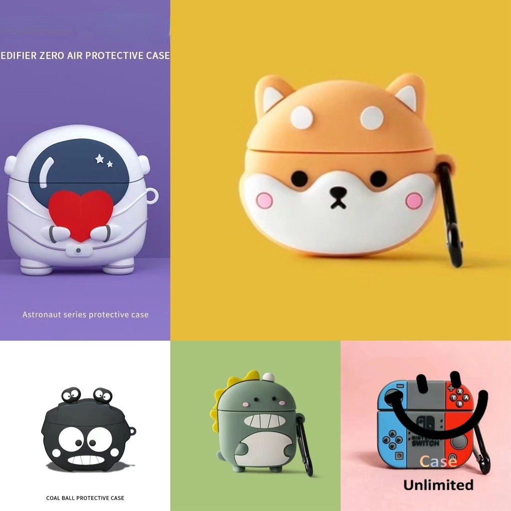 Dành Cho Lenovo EA110 Case Ốp Tai Nghe hộp đựng tai Hoạt Hình Silicon Dễ Thương, Bánh Shiba Inu