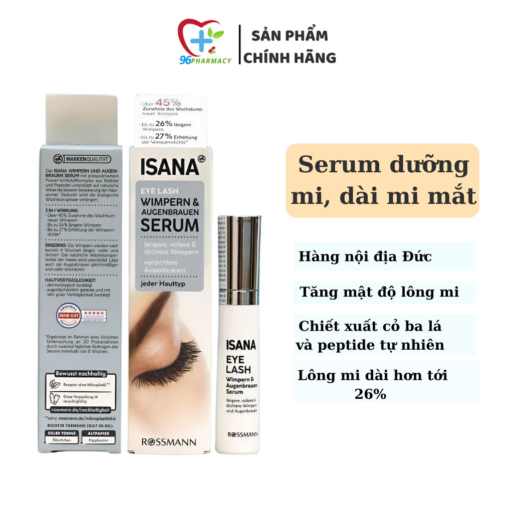 Serum ISANA EYE LASH dưỡng mi dày và dài mi