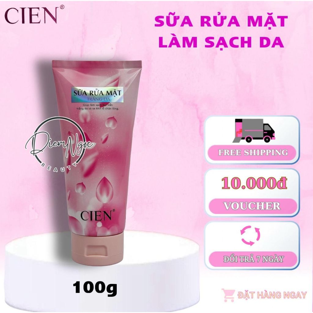 Sữa Rửa Mặt CIEN Giúp Trắng Da, Làm Sạch Bụi Bẩn, Se Khít Lỗ Chân Lông 100g