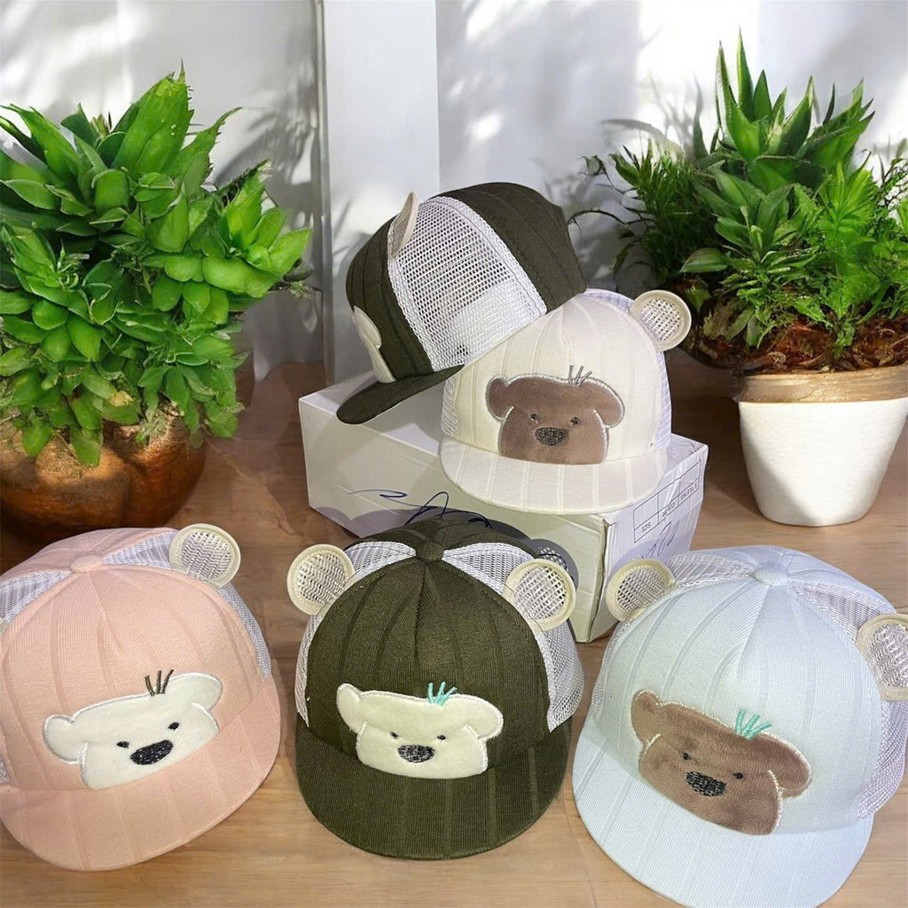 MU114: Mũ nón lưỡi trai cho bé trai, gái từ 06 tháng- 2 tuổi, chất cotton mềm thấm hút mồ hôi tốt