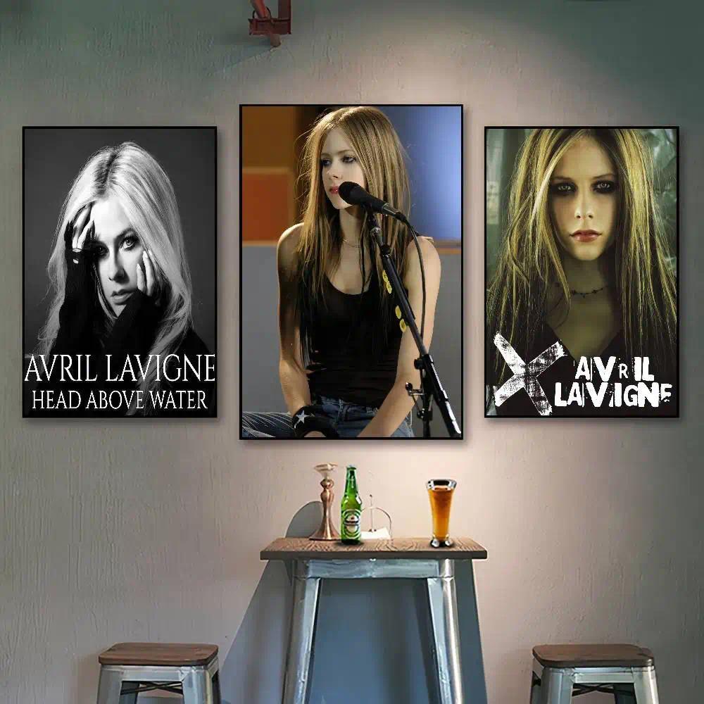 Avril Ca Sĩ Ramona Lavigne Poster Dán Tường Cho Phòng Khách Thanh Vintage Trang Trí Nghệ Thuật Tranh