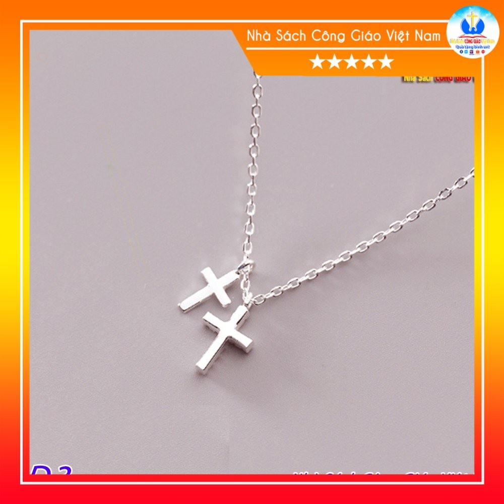 Dây chuyền Thánh Giá nữ D3 - Dây chuyền Công Giáo bạc 925  - Nhà Sách Công Giáo Việt Nam