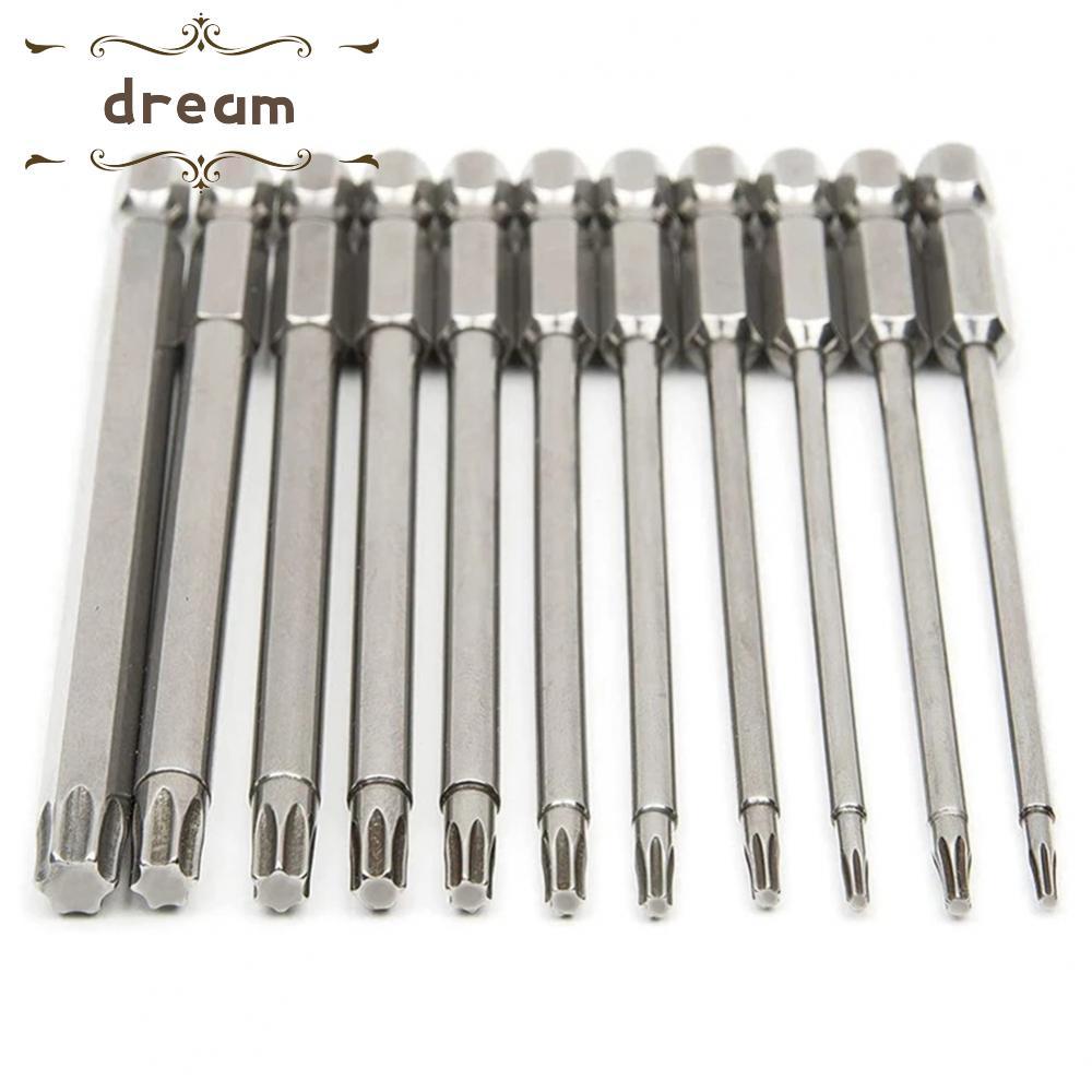 [dreamlife]Magnetic Head Tamper Proof Star Driver Bit 100mm Easy and Efficient to Use