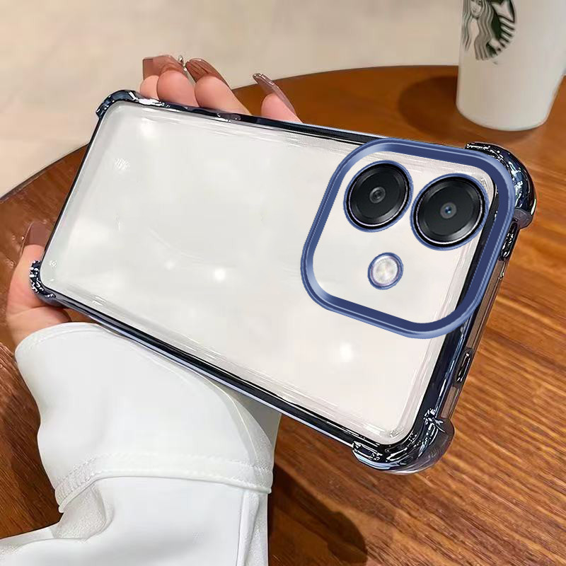 Ốp lưng oppo a3 oppo a3x Ốp điện thoại mạ điện bốn góc chống rơi