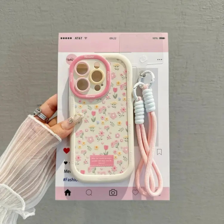 Ốp lưng +dây treo Cho iphone 11 12 13 14 15 16 6 7 8 X XS XR pro max plus Bảo vệ Camera Độc đáo Đáng