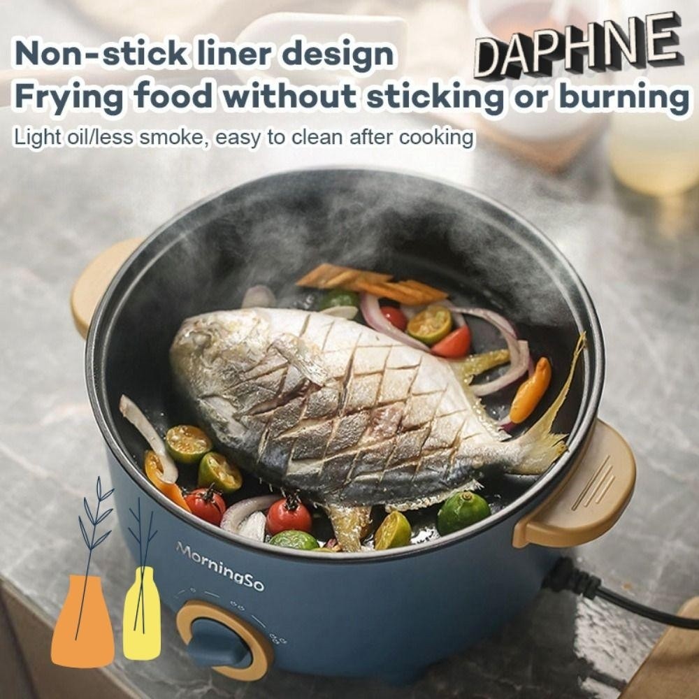 Daphs Electric Hot Pot Non-Stick Cooking Noodle Small Electric Pot Portable Single And Double Layer 