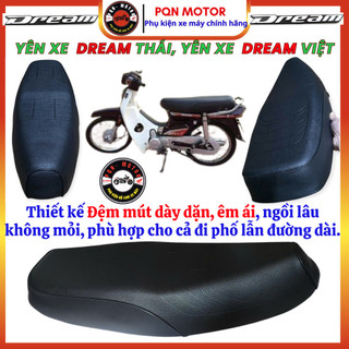 Yên DREAM kiểu thái cho DREAM Việt, Yên Xe Dream II Theo Zin, Hàng Chất Lượng. Bảo Vệ Lốc Máy Dream