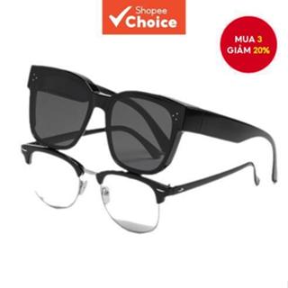  Kẹp kính cận thị Unisex - Kính râm chống tia cực tím khung nhẹ để lái xe & hàng ngày 