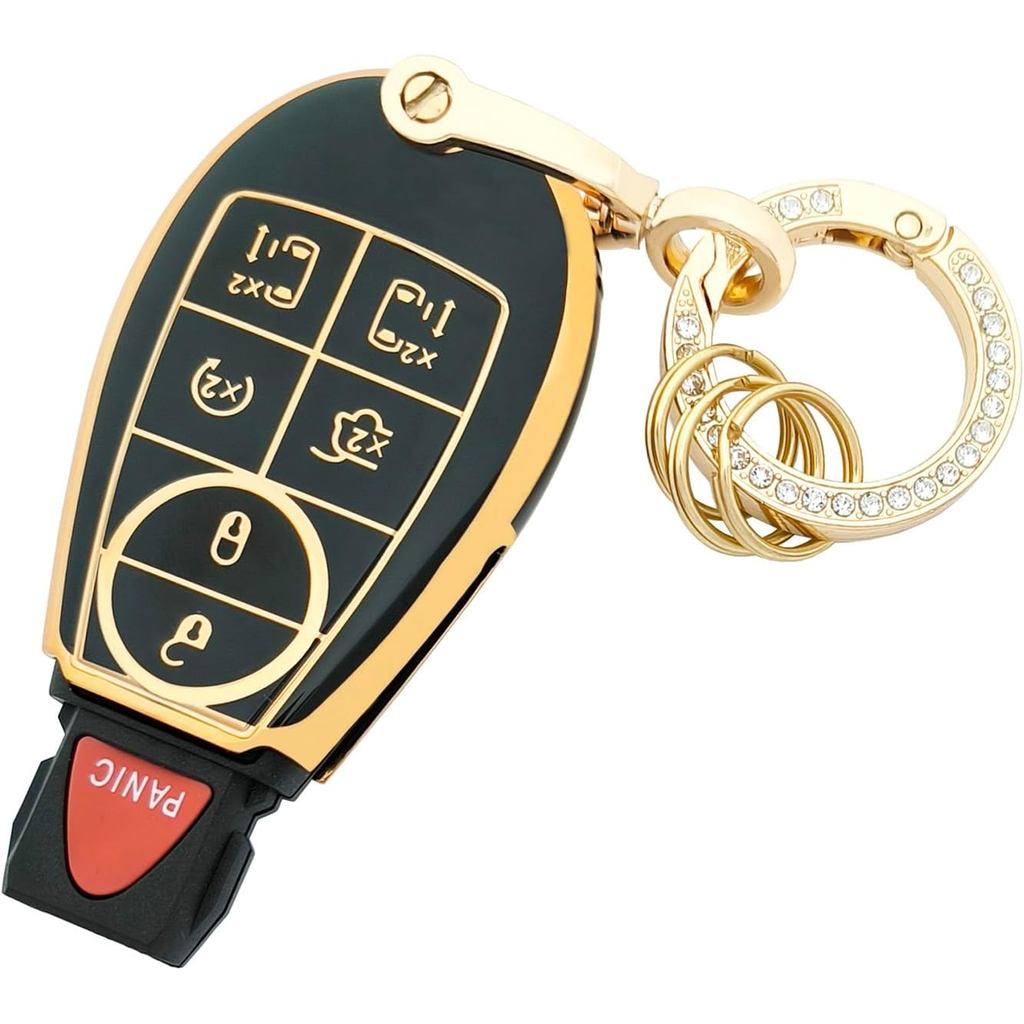 Chìa Khóa Fob Dành Cho Xe Tải Dodge Ram 1500 2500 3500 GQ4--53T 56046953 2013-2018 có móc khóa