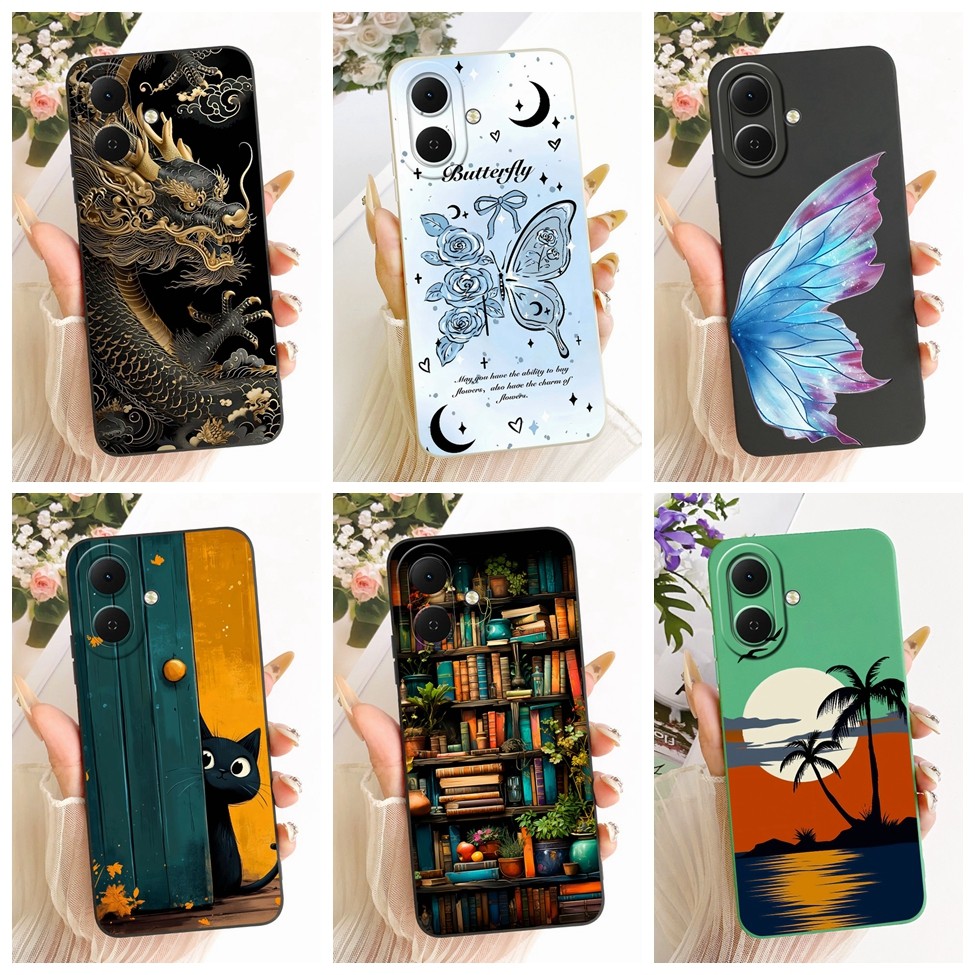 Ốp lưng Tecno Spark Go2 KM4 Techno Spark Go 2 Vỏ dễ thương Kawaii Hoa thời trang sang trọng Vỏ silic