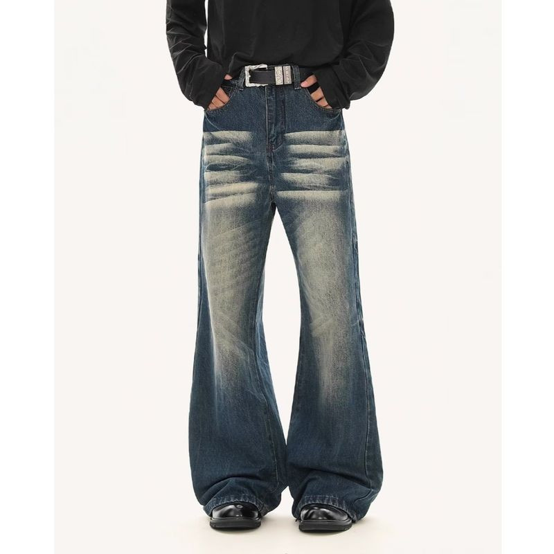 AOKONG Quần Jean Nam Nữ Style Retro Mỹ