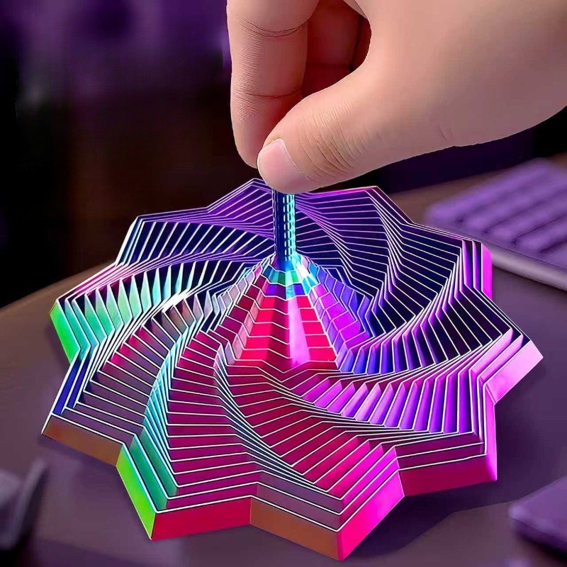 3D In Giải Nén Củ Cải Tháp Đa Giác Nén Vòng Xoắn Ốc Trẻ Em Giảm Căng Thẳng Đồ Chơi Quà Tặng