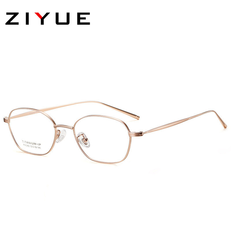 90282Super Light7Titanium Frame Glasses for Women, Myopia Glasses Frame, Gold Thin Frame, Elegant Hi