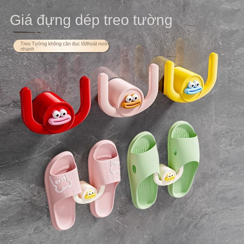 Giá đỡ dép mới cho phòng tắm, giá để dép không cần khoan, giá thoát nước cho giày, giá tổ chức hút chân không cho phòng 