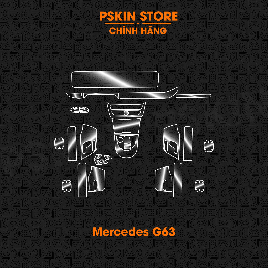 Mercedes G63 - Dán film PPF dán full bộ bảo vệ nội thất - chống xước, che mờ vết xước cũ hiệu PSKIN