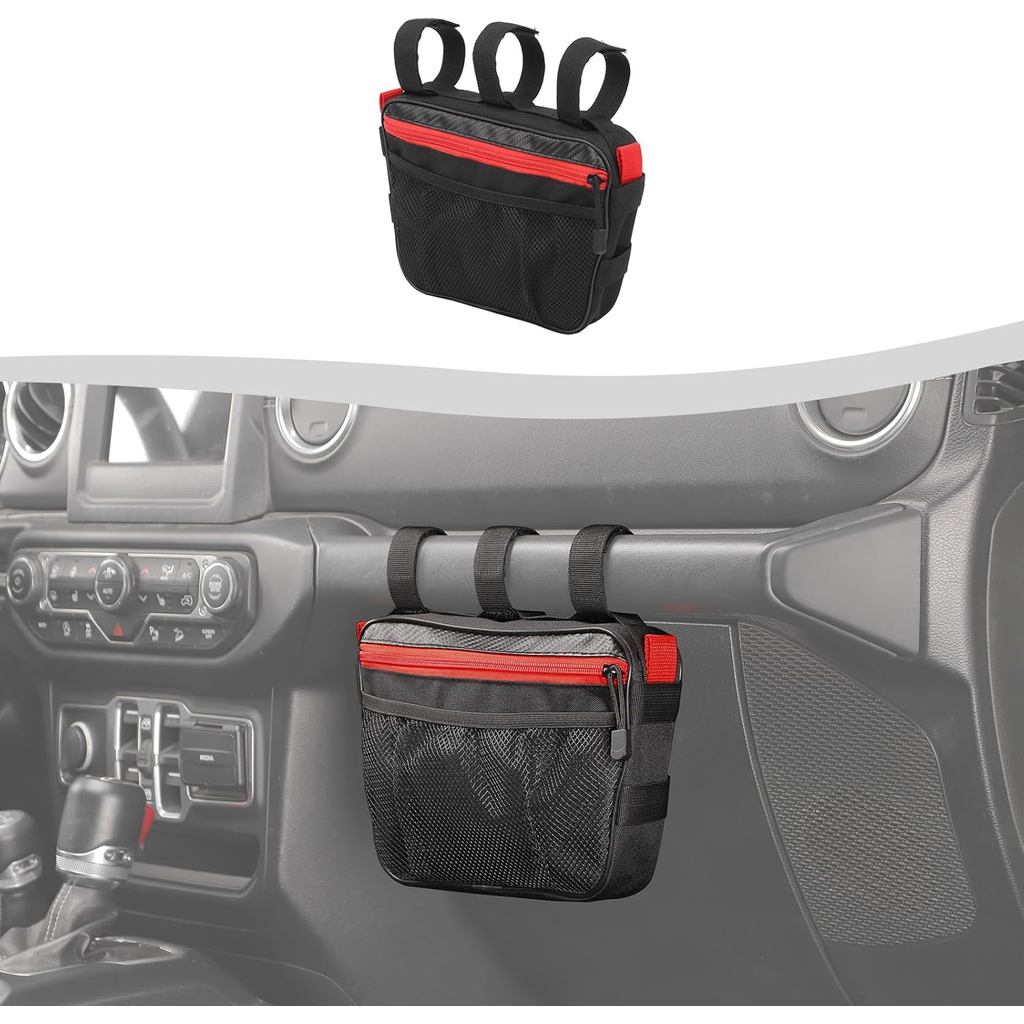 Túi đựng tay cầm hành khách Tương thích với xe Jeep Wrangler CJ YJ TJ JK JK JK JKU JL JLU JT. Túi sắ