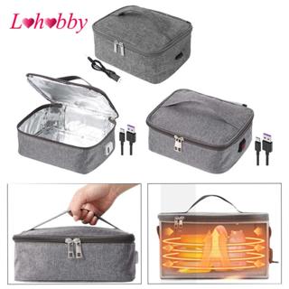 Máy hâm nóng thực phẩm lò nướng di động, USB, Túi sưởi ấm bữa trưa thực phẩm, có tay cầm, Hộp cơm trưa sưởi ấm Máy sưởi thực phẩm cho văn phòng tại nhà, nơi làm việc, ô tô,