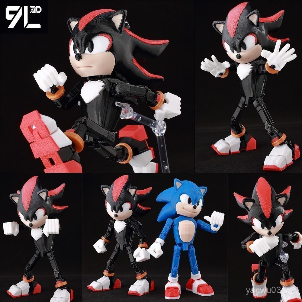 Sản Phẩm Mới Kích Thước 3D In Nhiều Phối Hợp Nhân Vật Hành Động May Mắn 13 Bóng Chate Lắp Ráp Mô Hìn