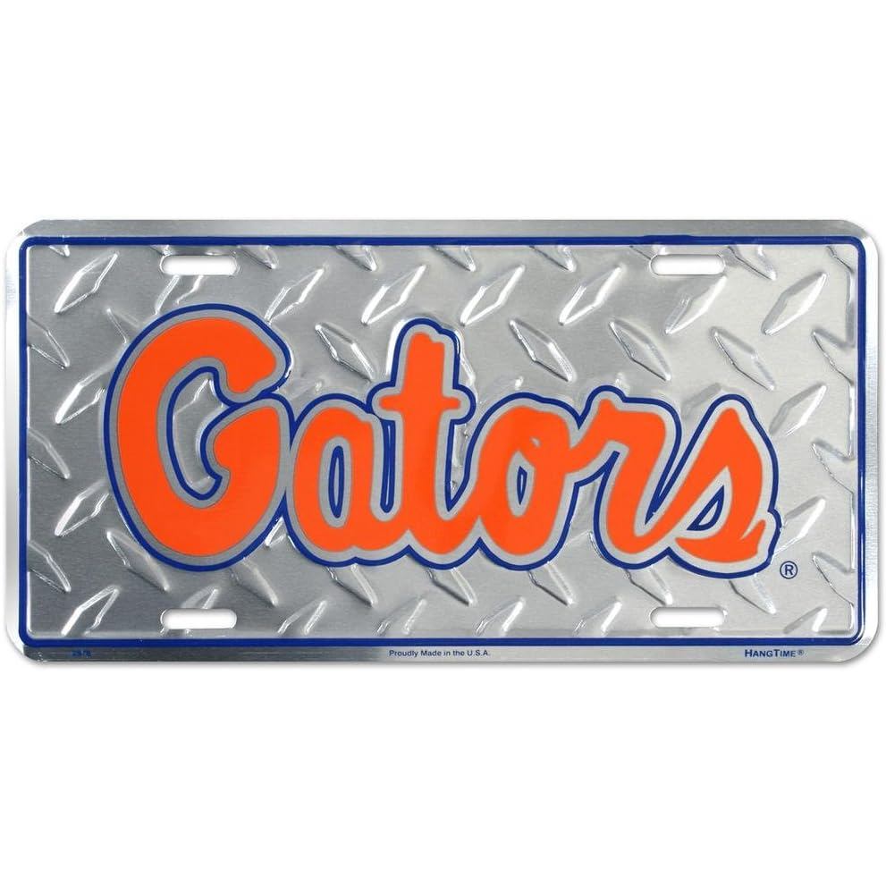 Đại học HangTime Florida - Biển số kim cương đính kim cương Florida Gators 6 x 12