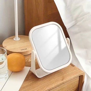  Gương để bàn lúa mạch kèm lược iLita gương trang điểm gấp gọn cao cấp xoay 360 độ phong cách Hàn Quốc dễ thương 