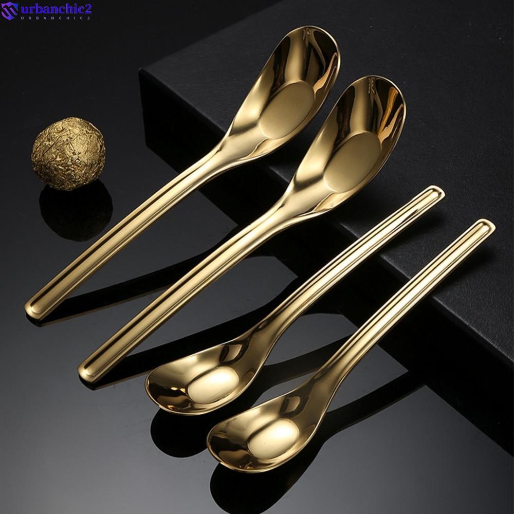 Dining Delight Pack of Four Comfortable Grip 316 Stainless Steel Spoons