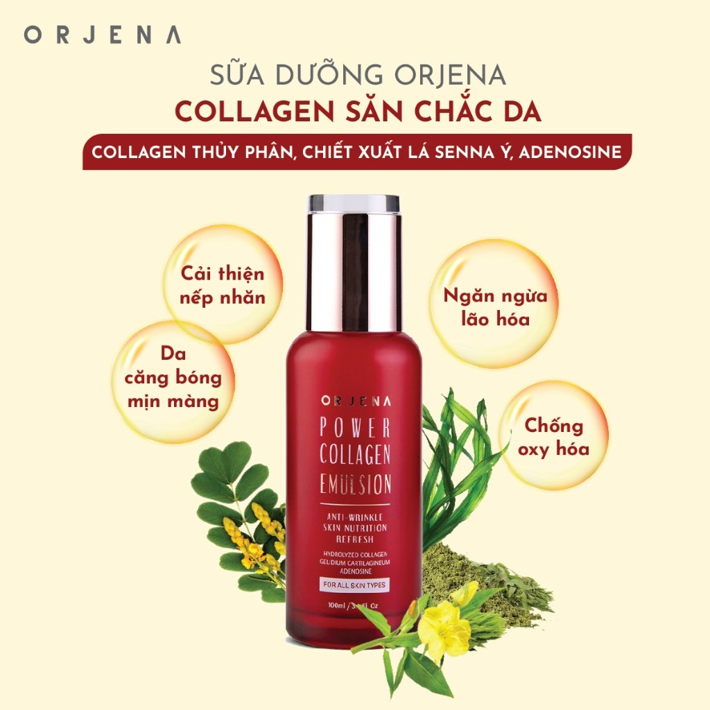 Sữa dưỡng Orjena Collagen săn chắc da chống nhăn tái tạo da 100ML
