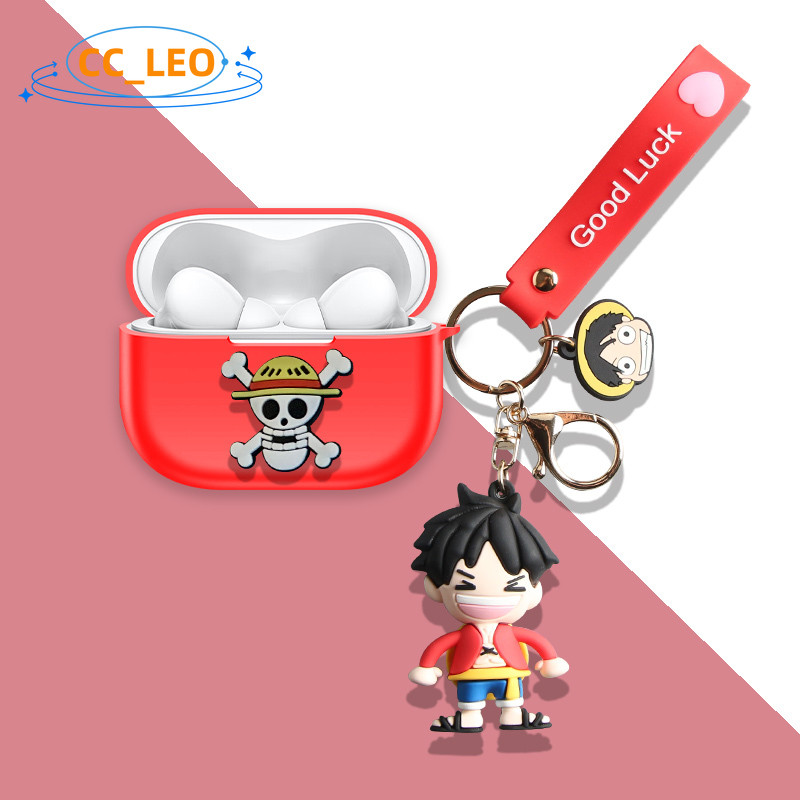 Case for iQOO TWS 5 Silicone Soft Shell Cute One Piece Luffy Cartoon Pokémon Pikachu Suitable for iQ