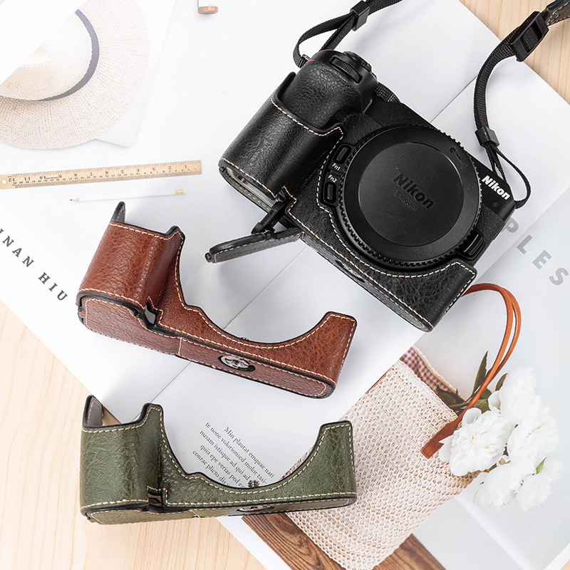 Kho báu chất lượng Thích hợp cho túi đựng máy ảnh Nikon Z30 Z50 ZFC ZF Z5 Z62 Vỏ da cơ bản Vỏ bảo vệ